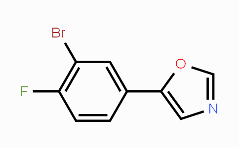 CAS No. 929884-83-3, 5-(3-Bromo-4-fluorophenyl)-1,3-oxazole