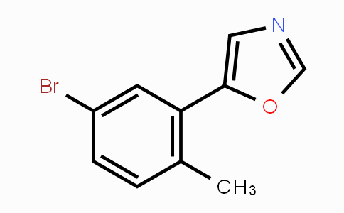 CAS No. 2013389-23-4, 5-(5-Bromo-2-methylphenyl)-1,3-oxazole
