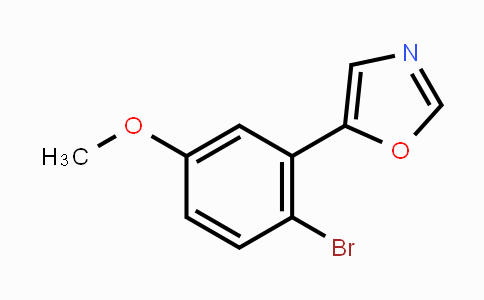 CAS No. 2017137-72-1, 5-(5-Methoxy-2-bromophenyl)-1,3-oxazole