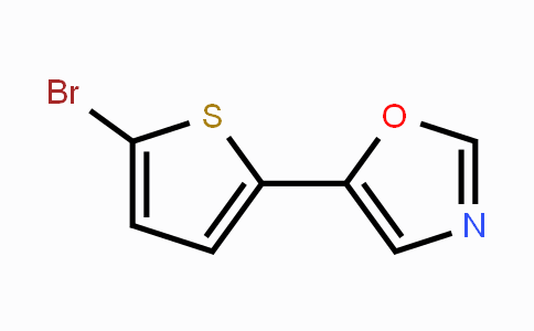 CAS No. 1268029-67-9, 5-(5-Bromothiophen-2-yl)-1,3-oxazole
