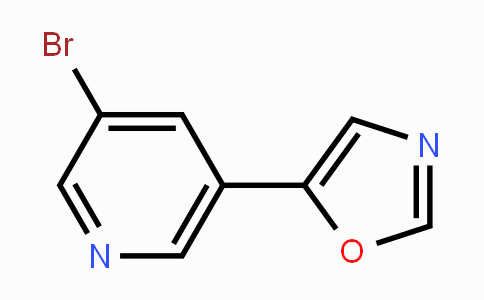 CAS No. 1256819-32-5, 3-Bromo-5-oxazol-5-yl-pyridine