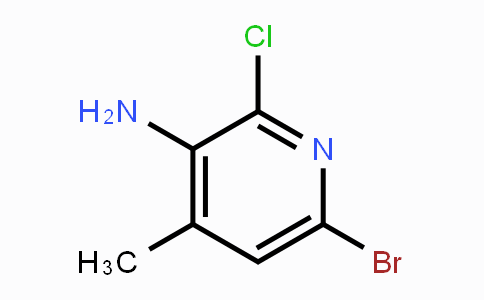 CAS No. 1038920-08-9, 3-Amino-6-bromo-2-chloro-4-methylpyridine