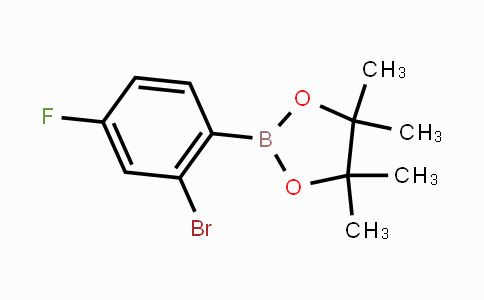 CAS No. 1595078-01-5, 2-Bromo-4-fluorophenylboronic acid pinacol ester
