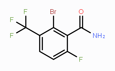 CAS No. 2091605-54-6, 2-Bromo-6-fluoro-3-(trifluoromethyl)benzamide