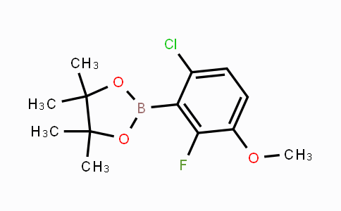 CAS No. 1628684-12-7, 6-Chloro-2-fluoro-3-methoxyphenylboronic acid pinacol ester