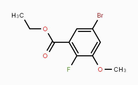 CAS No. 2112625-68-8, Ethyl 5-bromo-2-fluoro-3-methoxybenzoate