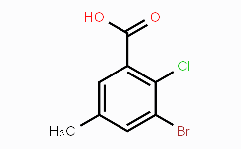 CAS No. 154257-78-0, 3-Bromo-2-chloro-5-methylbenzoic acid
