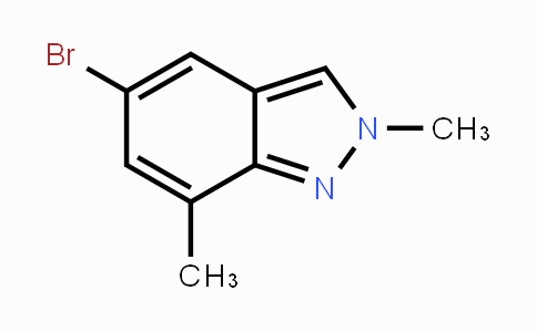 CAS No. 1146637-10-6, 5-Bromo-2,7-dimethyl-2H-indazole