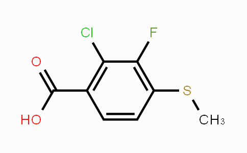 2-Chloro-3-fluoro-4-(methylsulfanyl)benzoic acid