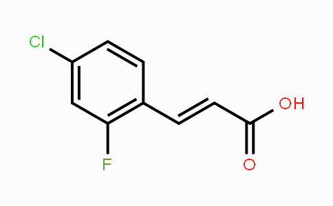 CAS No. 202982-65-8, 4-Chloro-2-fluorocinnamic acid