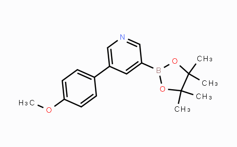CAS No. 1171891-09-0, 5-(4-Methoxyphenyl)pyridine-3-boronic acid pinacol ester