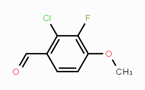 CAS No. 1002344-90-2, 2-Chloro-3-fluoro-4-methoxybenzaldehyde