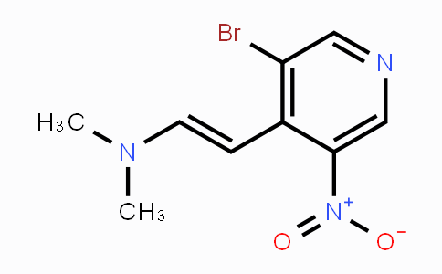 CAS No. 1258875-12-5, 2-(3-Bromo-5-nitro-4-pyridinyl)-N,N-dimethylethenamine