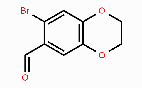 CAS No. 99067-25-1, 7-Bromo-2,3-dihydro-1,4-benzodioxin-6-carboxaldehyde