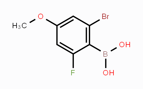 CAS No. 1315476-03-9, 2-Bromo-4-methoxy-6-fluorophenylboronic acid