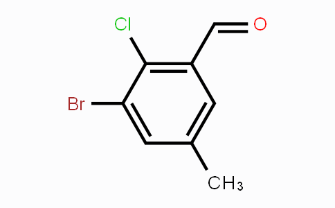 CAS No. 1934517-43-7, 3-Bromo-2-chloro-5-methylbenzaldehyde