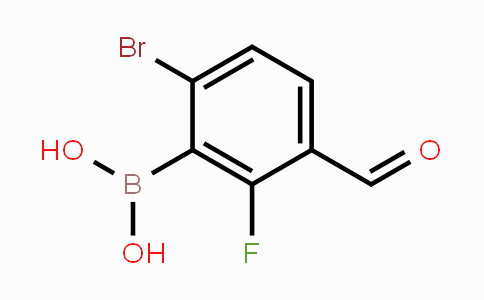 CAS No. 1315340-55-6, 6-Bromo-2-fluoro-3-formylphenylboronic acid