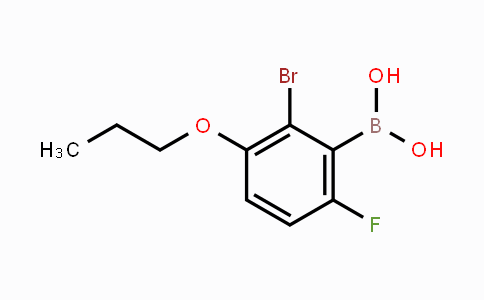 CAS No. 849052-20-6, 2-Bromo-6-fluoro-3-proproxyphenylboronic acid