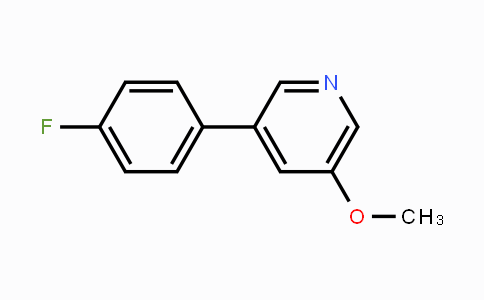 CAS No. 1214374-19-2, 3-(4-Fluorophenyl)-5-methoxypyridine