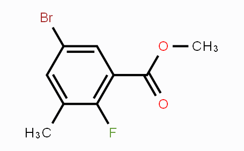 CAS No. 1538333-27-5, Methyl 5-bromo-2-fluoro-3-methylbenzoate