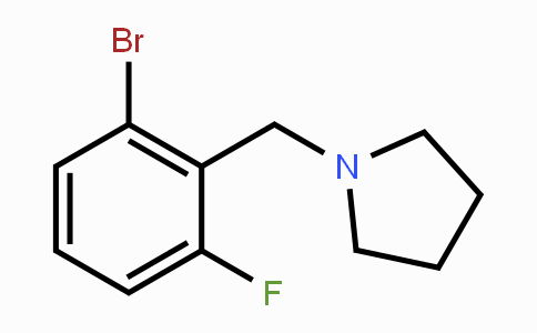 CAS No. 1355247-07-2, 1-[(2-Bromo-6-fluorophenyl)methyl]pyrrolidine