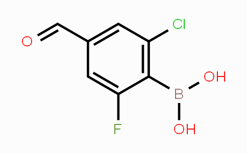 2-Chloro-6-fluoro-4-formylphenylboronic acid