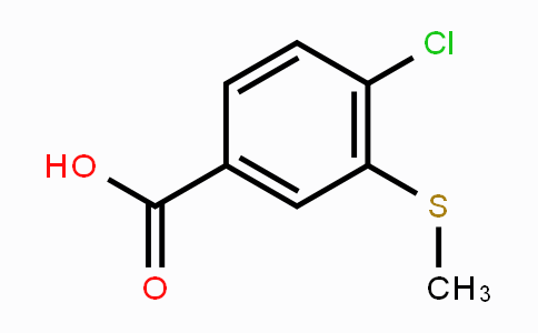 CAS No. 166811-60-5, 4-Chloro-3-(methylthio)benzoic acid