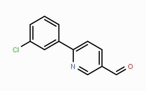 CAS No. 898796-63-9, 6-(3-Chlorophenyl)pyridine-3-carbaldehyde
