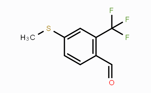 CAS No. 1289164-55-1, 4-(Methylthio)-2-(trifluoromethyl)benzaldehyde
