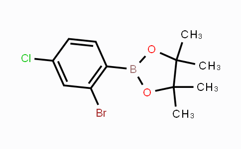 CAS No. 1256781-67-5, 2-(2-Bromo-4-chlorophenyl)-4,4,5,5-tetramethyl-1,3,2-dioxaborolane