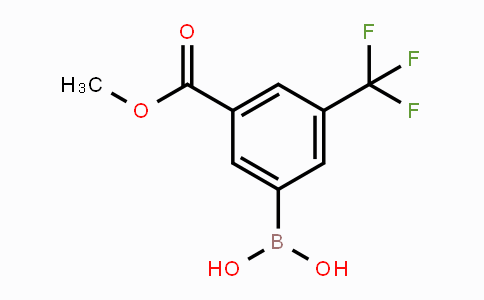 CAS No. 1360771-83-0, 3-(Methoxycarbonyl)-5-(trifluoromethyl)phenylboronic acid