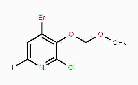 CAS No. 1542143-39-4, 4-Bromo-2-chloro-6-iodo-3-(methoxymethoxy)pyridine