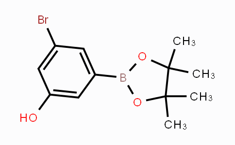 CAS No. 1218789-50-4, 3-Bromo-5-hydroxyphenylboronic acid pinacol ester