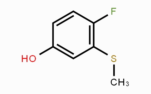 CAS No. 836678-97-8, 4-Fluoro-3-methylsulfanylphenol