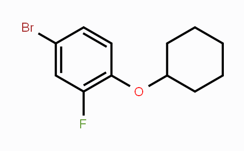 CAS No. 1369919-30-1, 4-Bromo-1-(cyclohexyloxy)-2-fluorobenzene