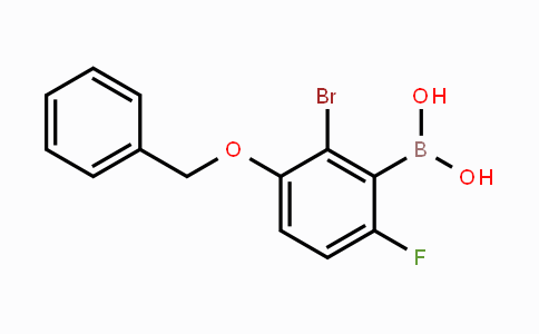 2-Bromo-6-fluoro-3-benzyloxyphenylboronic acid