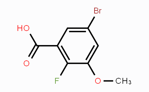 CAS No. 1782260-95-0, 5-Bromo-2-fluoro-3-methoxybenzoic acid
