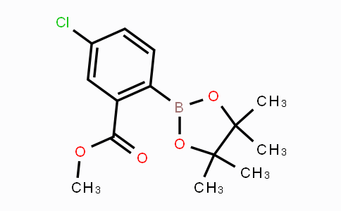 CAS No. 866625-02-7, Methyl 5-chloro-2-(4,4,5,5-tetramethyl-1,3,2-dioxaborolan-2-yl)benzoate