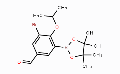 3-Bromo-2-isopropoxy-5-formylphenylboronic acid pinacol ester