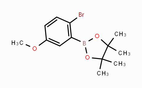 CAS No. 1256781-58-4, 2-Bromo-5-methoxyphenylboronic acid pinacol ester