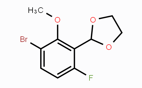 CAS No. 2221812-29-7, 2-(3-Bromo-6-fluoro-2-methoxyphenyl)-1,3-dioxolane