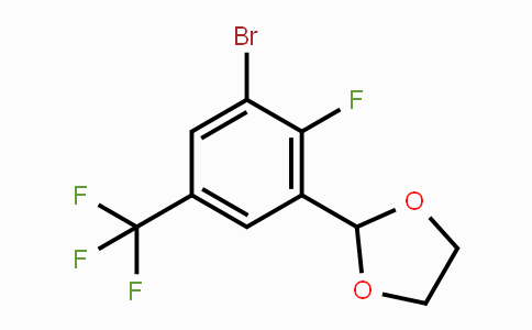 CAS No. 2221811-98-7, 2-[3-Bromo-2-fluoro-5-(trifluoromethyl)phenyl]-1,3-dioxolane