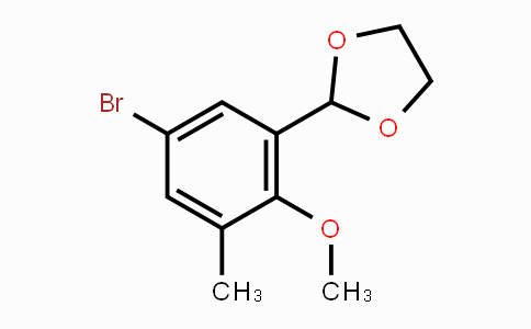 CAS No. 2221812-10-6, 2-(5-Bromo-2-methoxy-3-methylphenyl)-1,3-dioxolane