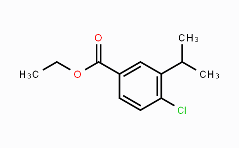 CAS No. 1008529-62-1, 4-Chloro-3-(1-methylethyl)-benzoic acid ethyl ester