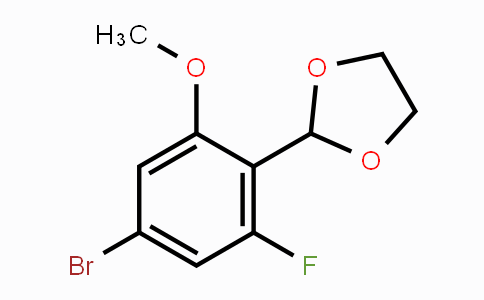 CAS No. 2221812-32-2, 2-(4-Bromo-2-fluoro-6-methoxyphenyl)-1,3-dioxolane