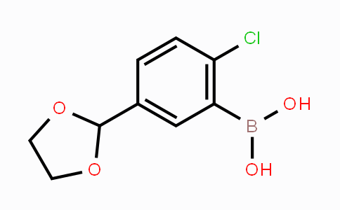 2-Chloro-5-(1,3-dioxolan-2yl)phenylboronic acid