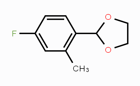 CAS No. 773093-20-2, 2-(4-Fluoro-2-methylphenyl)-1,3-dioxolane
