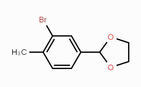 CAS No. 124717-60-8, 2-(3-Bromo-4-methylphenyl)-1,3-dioxolane