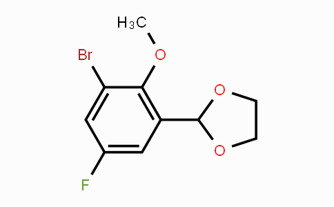 CAS No. 2221812-40-2, 2-(3-Bromo-5-fluoro-2-methoxyphenyl)-1,3-dioxolane