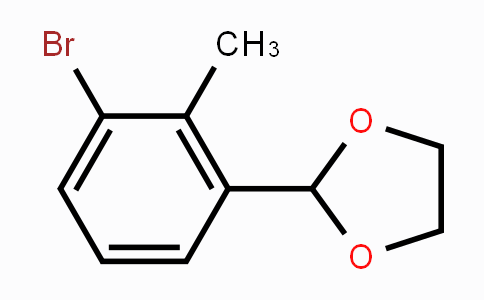 CAS No. 106965-50-8, 2-(3-Bromo-2-methylphenyl)-1,3-dioxolane
